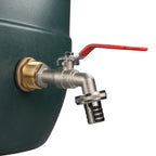 Water Butt Brass Kit 1" with Barbed Lever Tap and Drill Bit