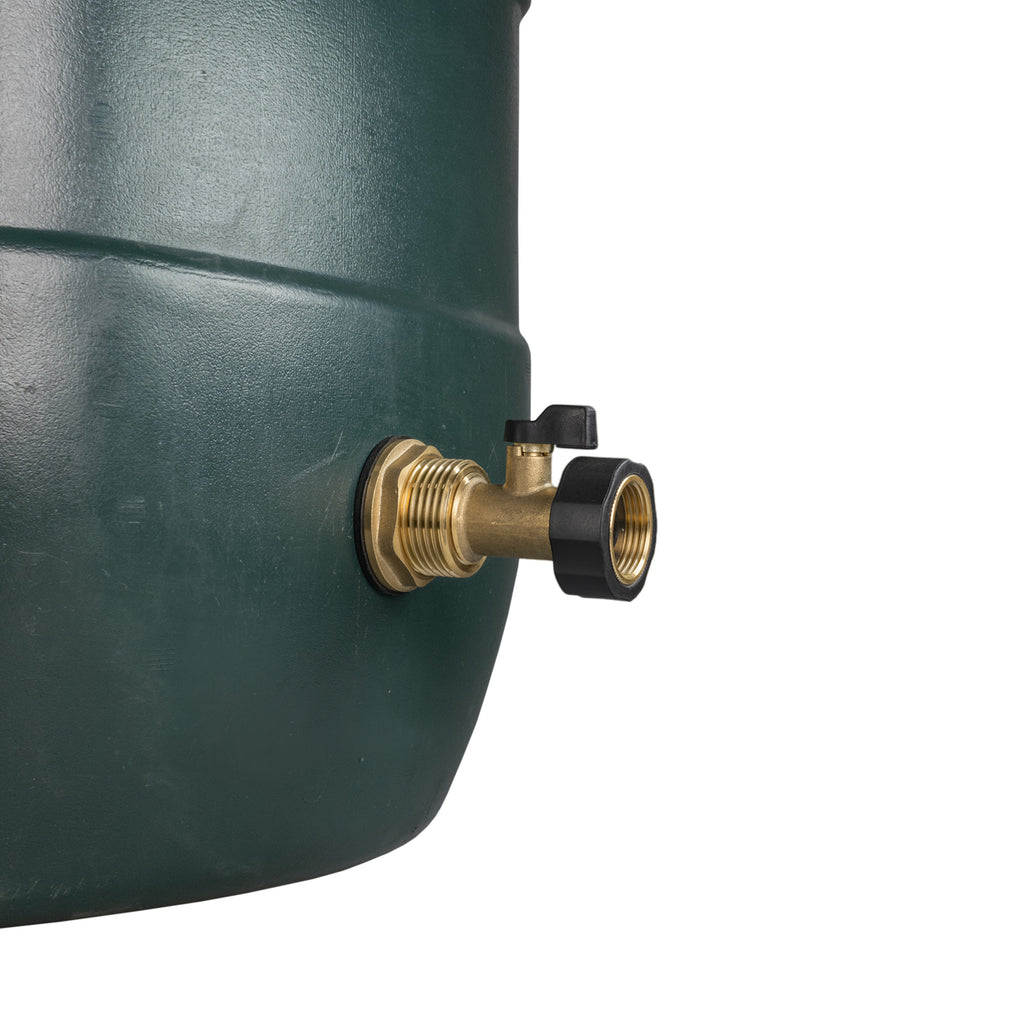 Water Butt Brass Kit 1" with Brass Valve