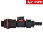 Water Butt Kit 3/4" with In-Line Valve + 1/2" Barb and Drill Bit