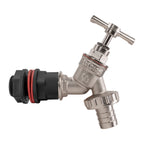 Water Butt Kit 3/4" with Nickel Plated Barbed Tap
