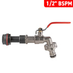 Water Butt Extension Kit 1/2" with Quick Connect Lever Tap and Drill Bit