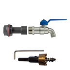 Water Butt Extension Kit 1/2" with Simple Lever Tap and Drill Bit