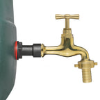 Water Butt Extension Kit 1/2" with 19mm Barbed Polished Brass Tap