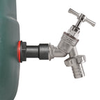 Water Butt Extension Kit 1/2" with Nickel Plated Barbed Tap and Drill Bit