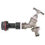 Water Butt Extension Kit 1/2" with Nickel Plated Quick Connect Tap and Drill Bit