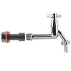 Water Butt Extension Kit 1/2" with Extended Brass Chrome Tap ½” Barb and Drill Bit
