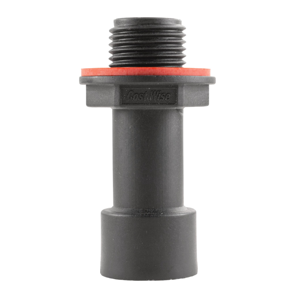 Water Butt Extension Kit 1/2" with Extended Brass Chrome Tap 1/2" Barb