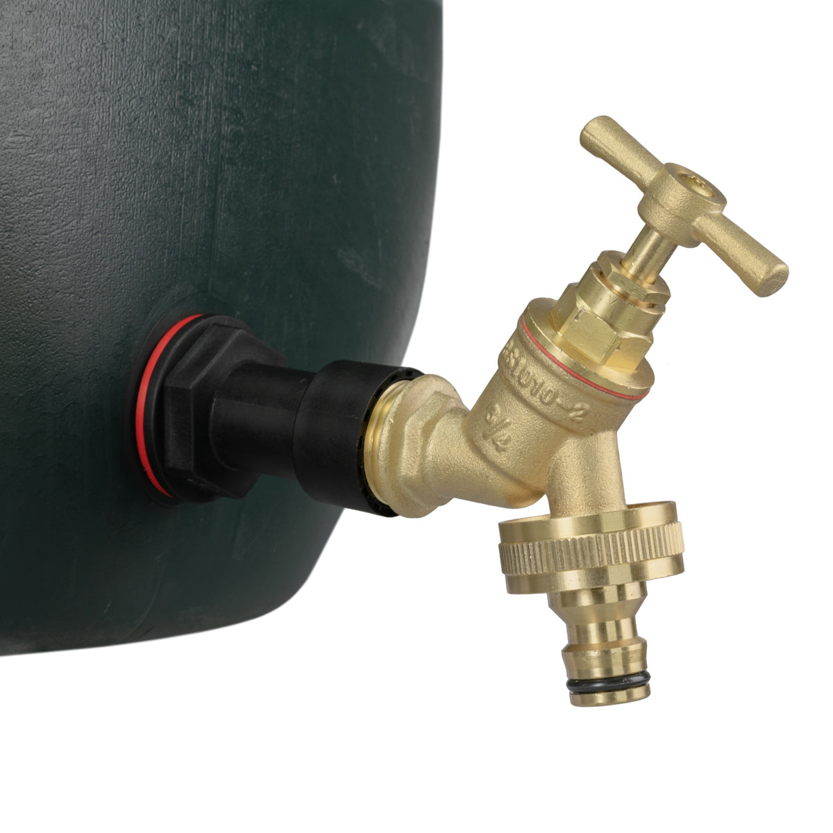 Water Butt Extension Kit 3/4" with Brass Quick Connect Tap and Drill Bit