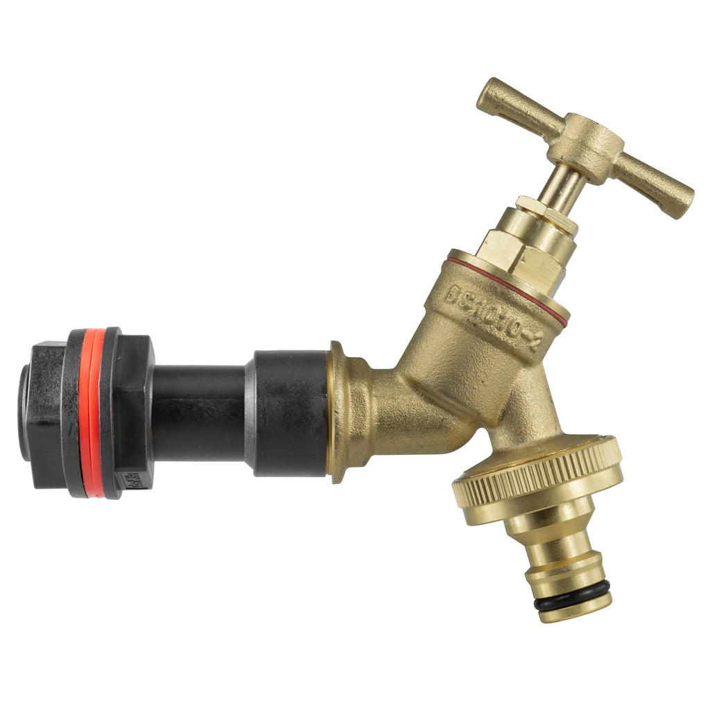 Water Butt Extension Kit 3/4" with Brass Quick Connect Tap and Drill Bit
