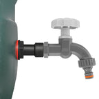 Water Butt Extension Kit 3/4" with Grey Dial Tap and Drill Bit
