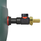 Water Butt Extension Kit 3/4" with In-Line Valve + Brass 1/2" Barb and Drill Bit
