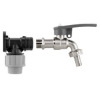 Wall Flange Kit 20mm MDPE - Lever Tap with Hose Barb and Side Lock