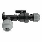 Wall Flange Kit 32mm MDPE + Large Plastic Valve & 32mm MDPE Straight