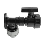 Wall Flange Kit 32mm MDPE + Large Plastic Valve 3/4" BSP