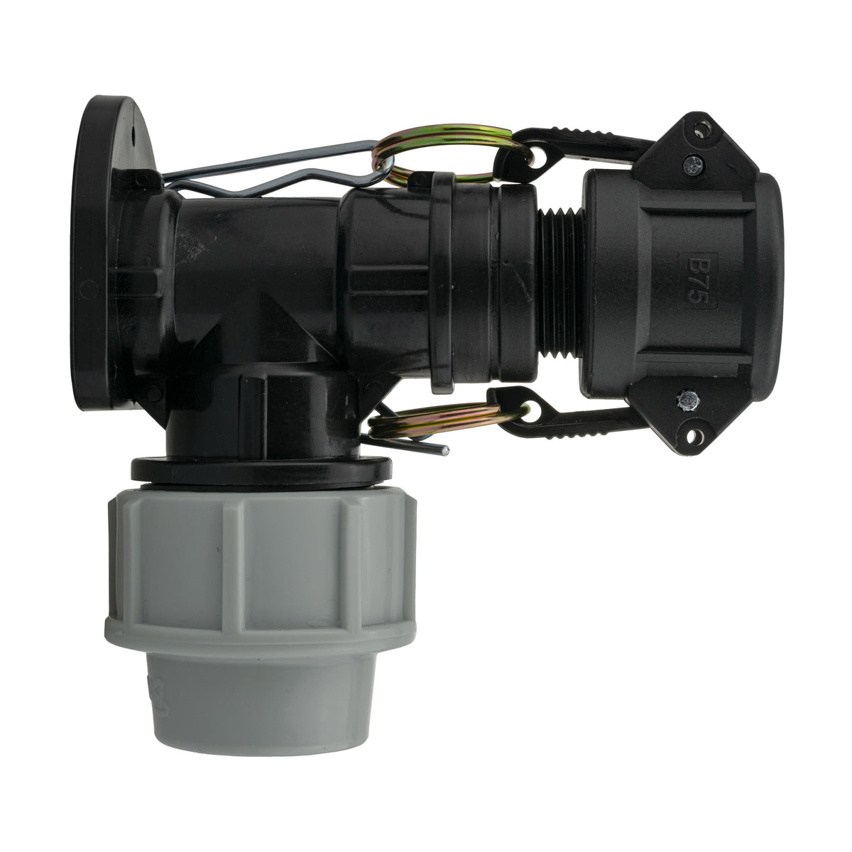 Wall Flange Kit 32mm MDPE + 3/4" Camlock Type B