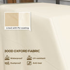 300D Oxford Fabric Barbecue Covers for Rectangular Gas Grill, 188 x 71 x 125cm, Beige