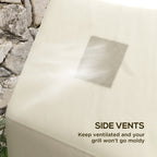 300D Oxford Fabric Barbecue Covers for Rectangular Gas Grill, 188 x 71 x 125cm, Beige