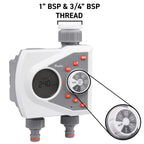 White Line 2-Way Electronic Control Water Timer