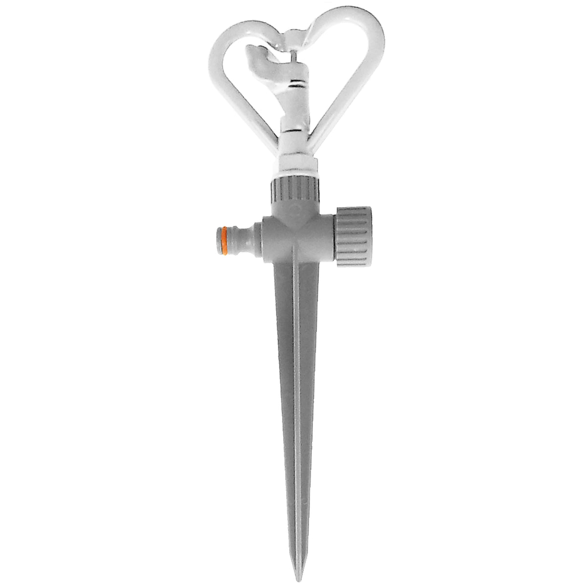 Rotary Butterfly Lawn Sprinkler on Spike De Luxe - White Line