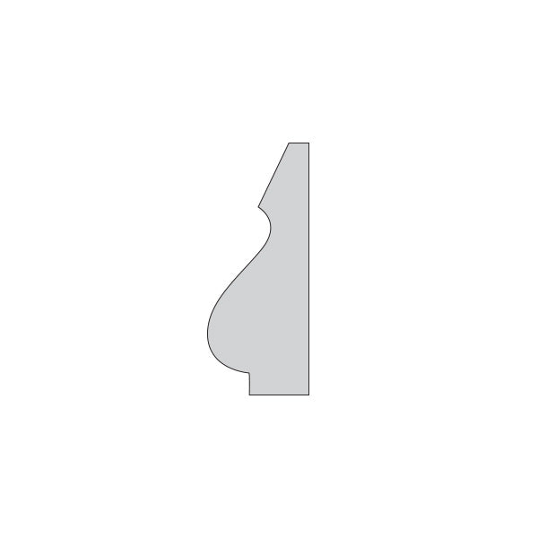 1-1/8" Primed Base, 16' Length