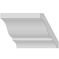 2-5/8" Primed Crown Moulding, 16' Length