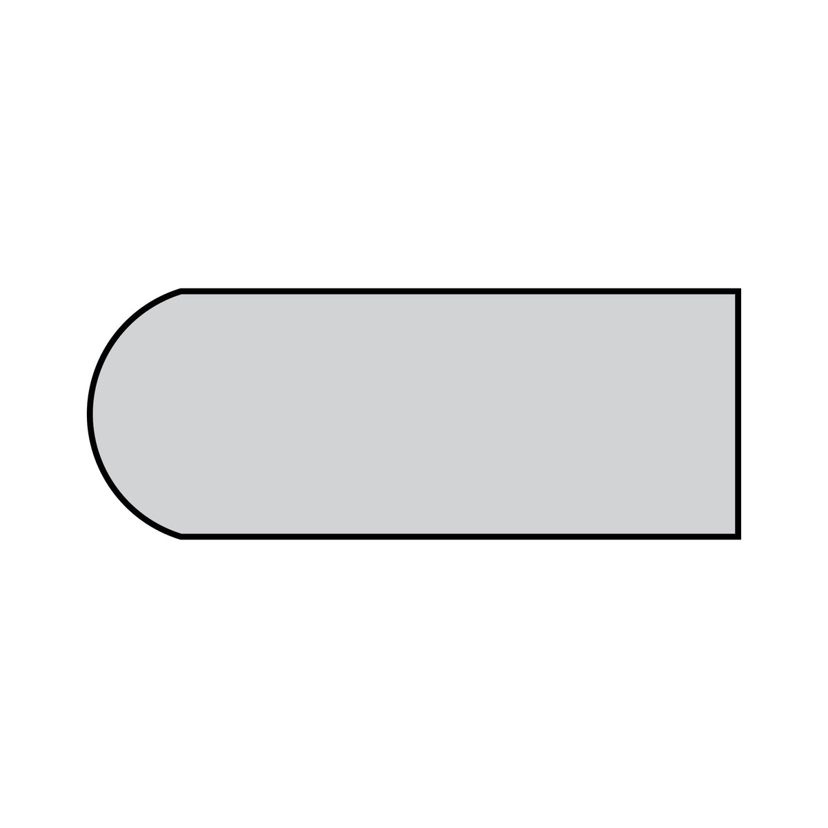 11/16" x 1-3/4" Primed Nosing, 16' Length