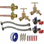 Brass Quick Connect Bib Tap STANDARD Connection Kit x2 - Best4Trade-Retail Garden watering