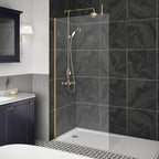 Safira 8mm Wetroom Panel With Support Bar