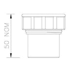 Solvent Weld Waste Access Plug - Grey