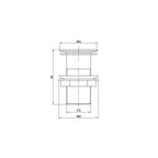 VeeBath Essentials Slotted Full Dome Basin Waste