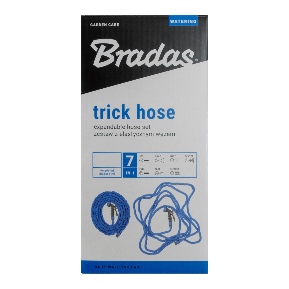 Expanding Trick Hose 7.5m - 22m Blue