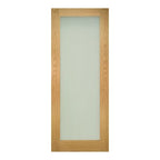 Walden Unfinished Oak Frosted Glaze Internal Door - All Sizes - Deanta