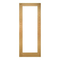 Walden Unfinished Oak Glazed Internal Door - All Sizes - Deanta