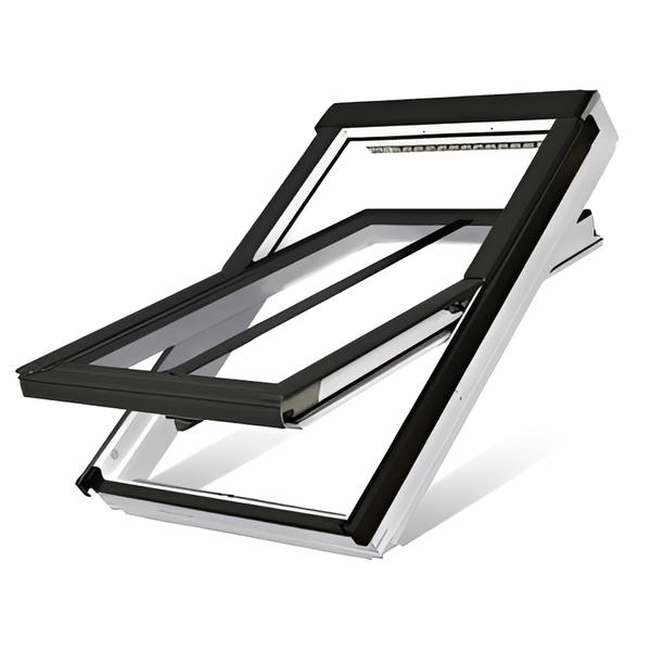 Fakro White Acrylic Coated Pine Centre Pivot Window - All Sizes