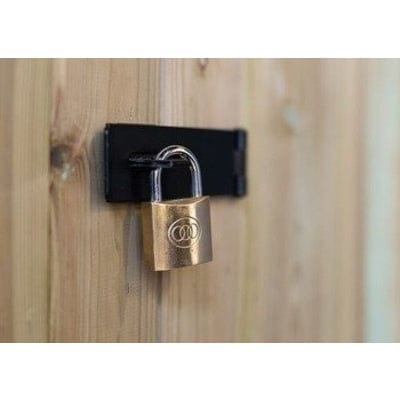 Safety Hasp & Staple 3" Black