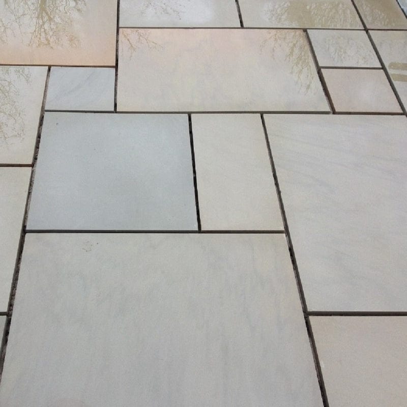 Misty Raj Green Sandstone Paving Pack (19.50m2 - 66 Slabs / Mixed Pack)