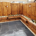 Traditional Black Limestone Paving Pack (19.50m2 - 66 Slabs / Mixed Pack)