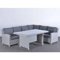 Baret 6 Seater Modular Rattan Corner Dining Set