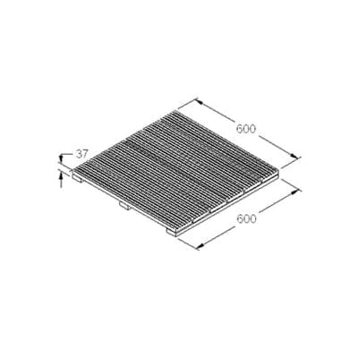 Patio Deck Tiles - 600mm x 600mm (Pack of 4)