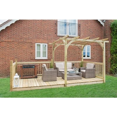 Ultima Pergola and Patio Decking Kit - 2.4 x 4.9m