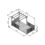 Ultima Pergola and Patio Decking Kit - 2.4 x 4.9m