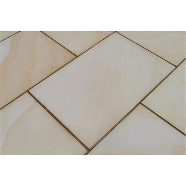 Misty Mint Fossil Sandstone Paving Pack (19.50m2 - 66 Slabs / Mixed Pack)