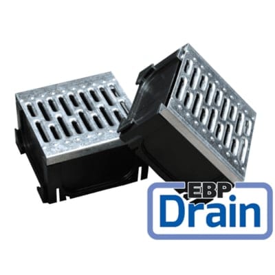 Domestic Drain Corner Piece w/ Galvanised Steel Grating
