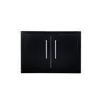 Sunstone Matte Black Double Vertical Door