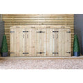 Quad Wheelie Bin Store - All Sizes