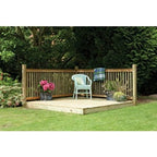Patio Decking Kit - 2.4m x 2.4m (Treated Timber)
