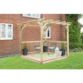 Ultima Pergola and Decking Kit - 2.4 x 2.4m