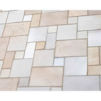 Chivas Rippon Buff Sandstone Paving Pack (19.50m2 - 66 Slabs / Mixed Pack)