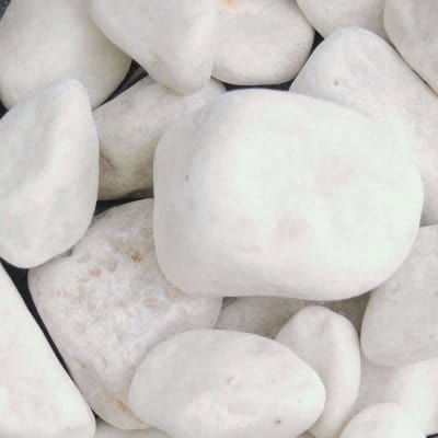 40mm - 90mm - White Cobbles (800kg Bag)