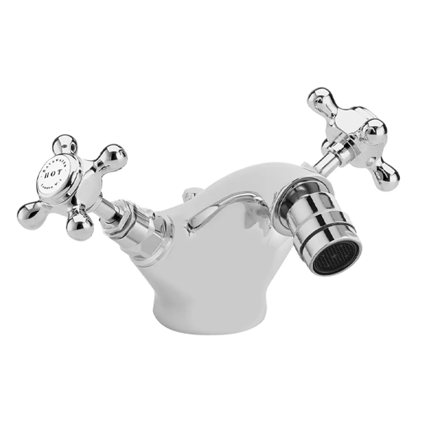 White Mono Bidet Mixer Tap